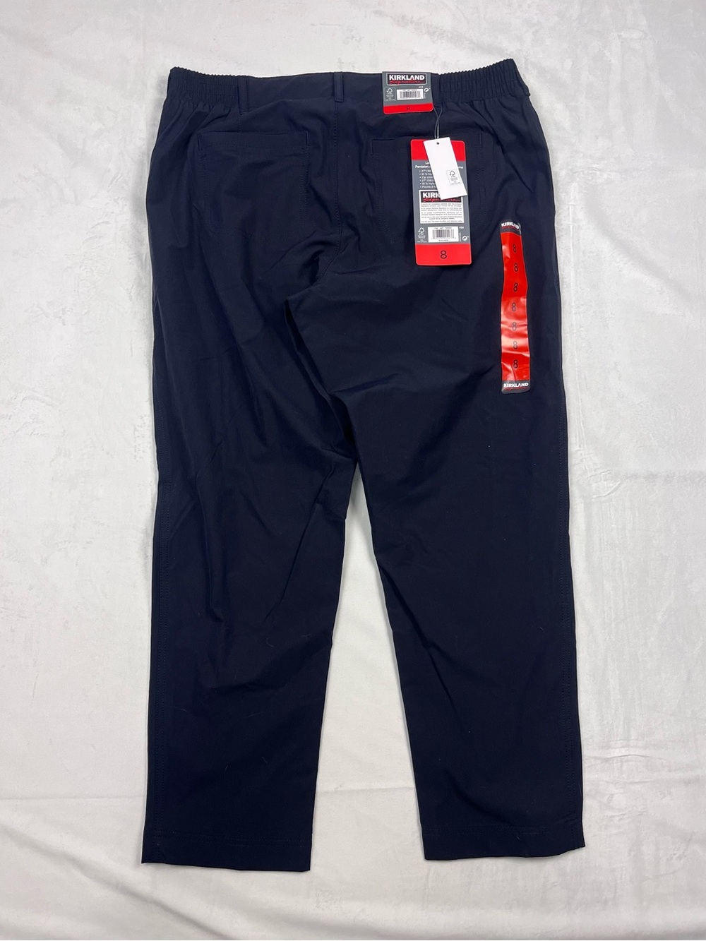 Kirkland Signature NWT Travel Pants Navy Blue Stretch Pants Size 8 - Picture 4 of 7